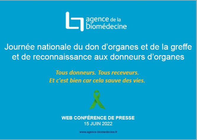 Web conférence de l'agence de Biomédecine du 22 juin 2022
